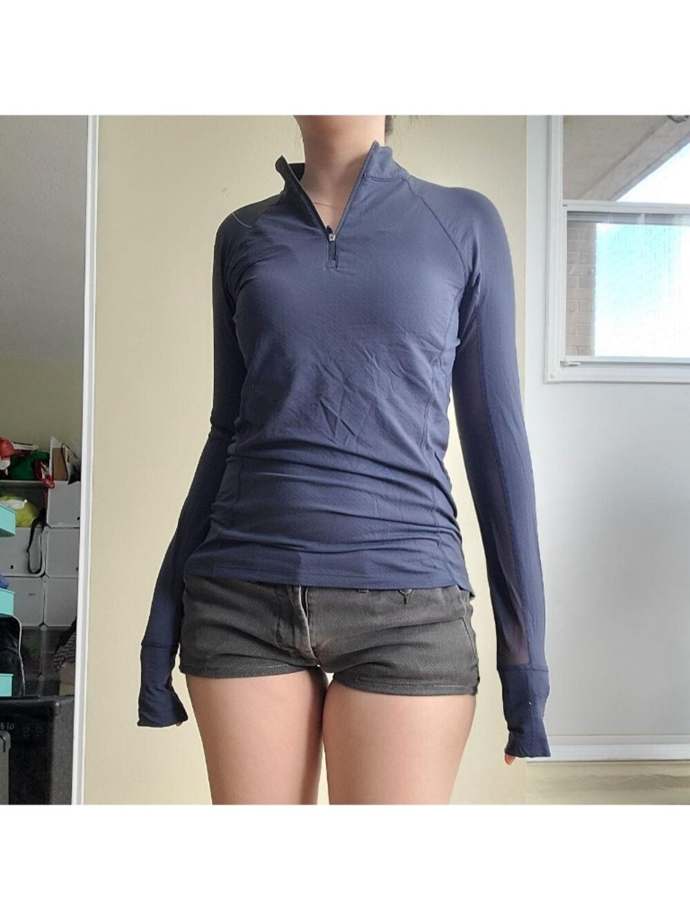 Old Navy Gorpcore Vintage Athletic Slim Half-Zip Jersey (S)